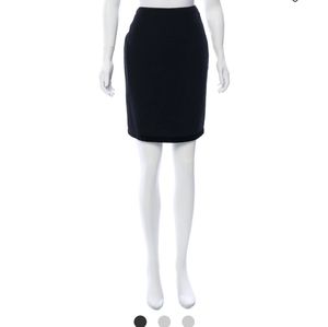 BLACK ANDREW GN WOOL KNEE-LENGTH SKIRT